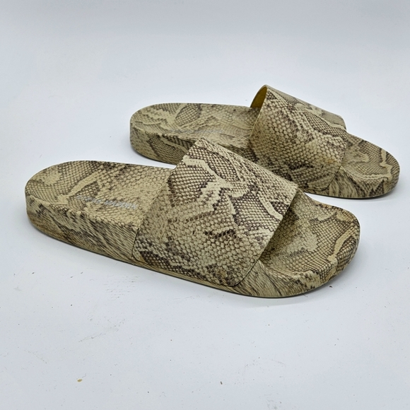 Steve Madden Sofi Printed Slide Sandal in Snake - Picture 1 of 7